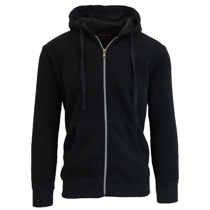 Galaxy By Harvic Boy's Fleece-Lined Zip Hoodie (S-XL)