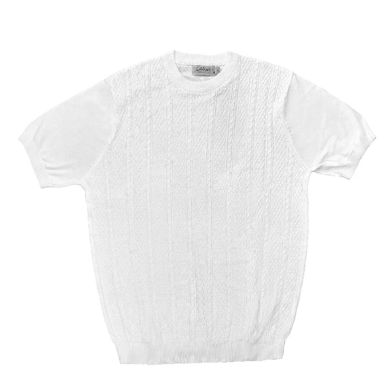 Lavane Crew Neck Short Sleeve-White