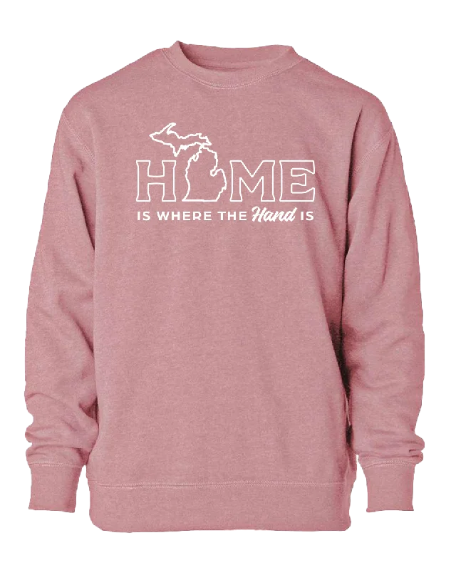 Home is Where the Hand is Youth Crewneck Sweatshirt