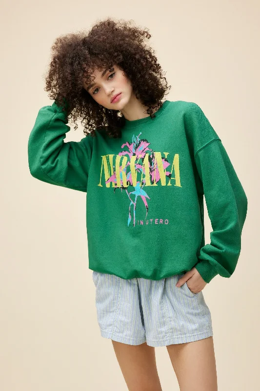 Nirvana Lilies BF Sweatshirt