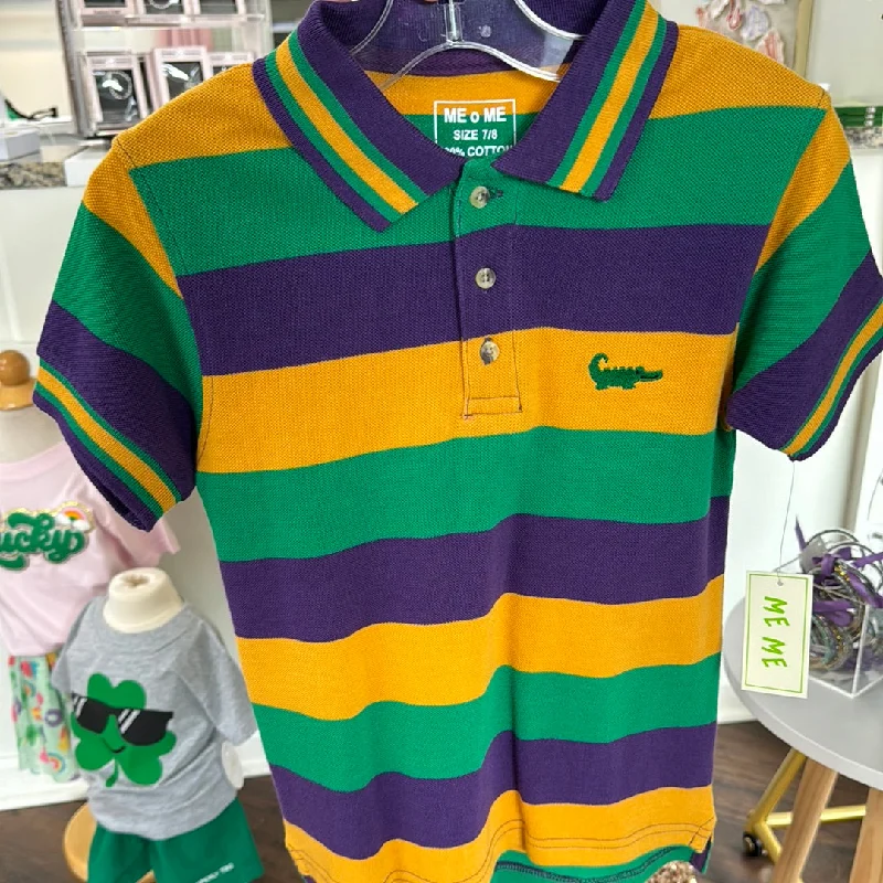 Mardi Gras Polo Short Sleeve