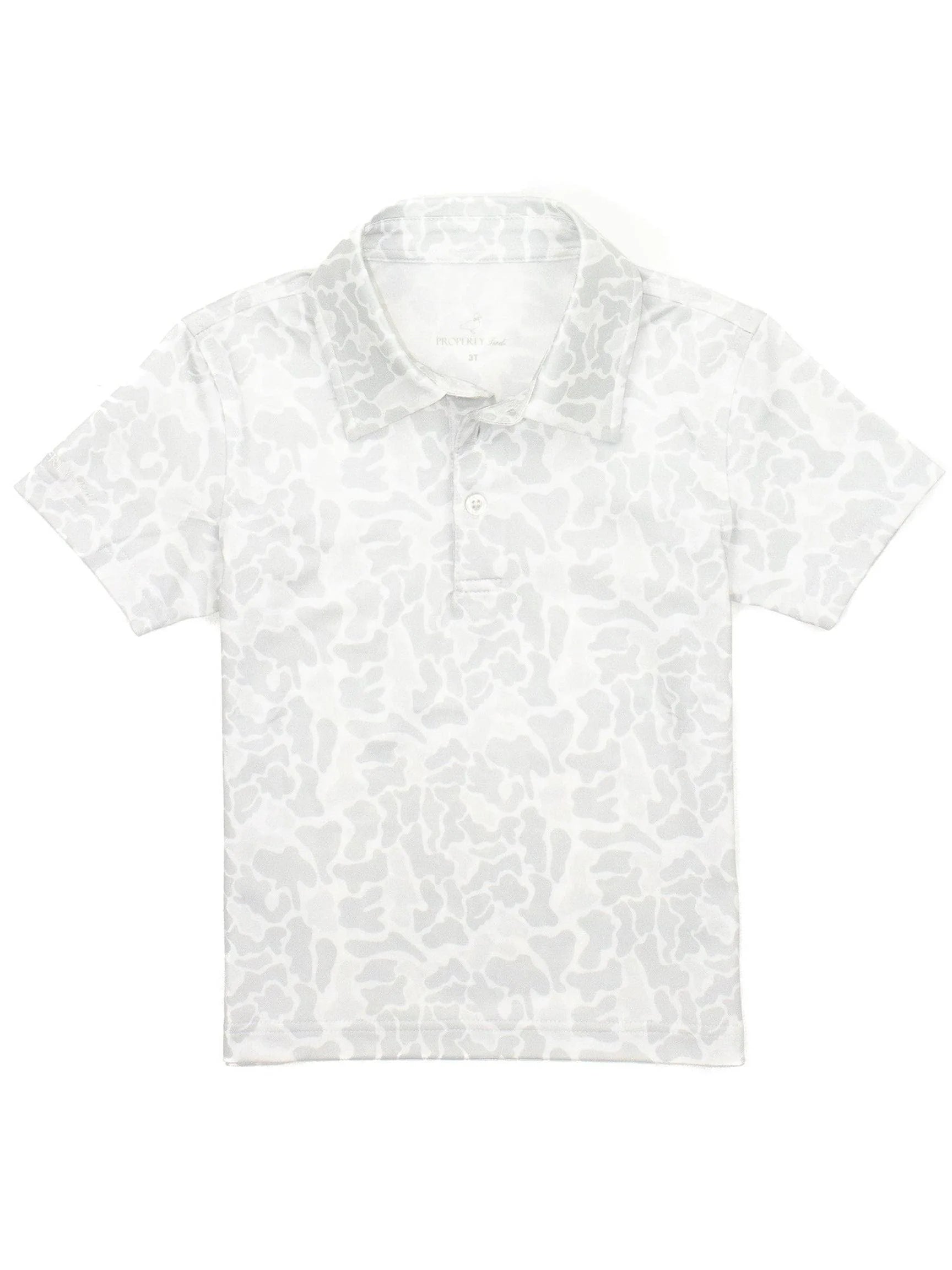 Boys Inlet Polo Snow Camo