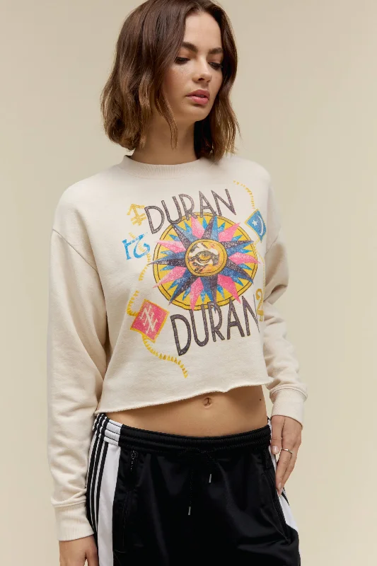 Duran Duran USA Tour 1984 Cropped Crew Sweatshirt