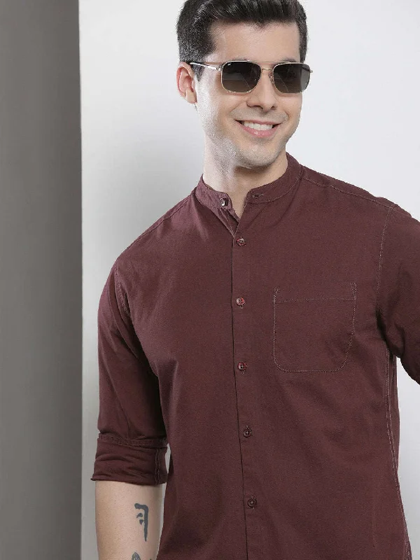 Men's Solid Regular Fit Shirt