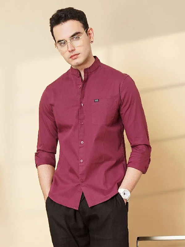 Men's Solid Regular Fit Shirt