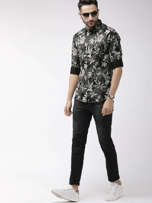 Men's Floral Casual Shirt