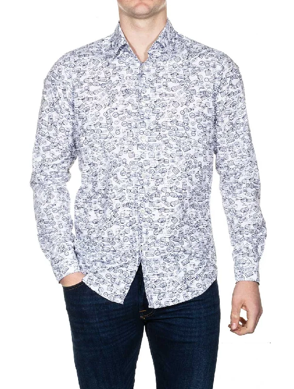 Lukas City Regular Fit Casual Shirt Blue