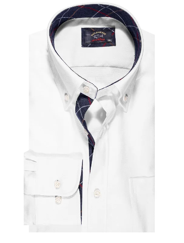 Oxford Inlay Shirt White