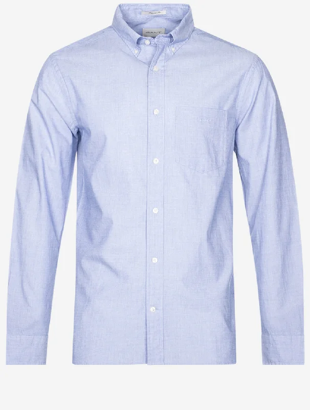 Regular Fil a Fil Shirt College Blue