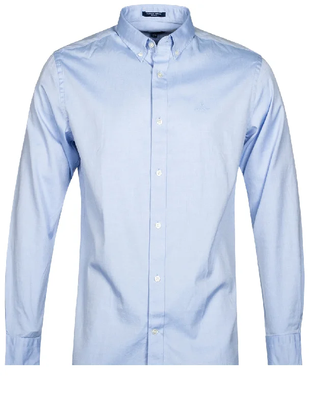 Regular Pinpoint Oxford Buttondown Capri Blue