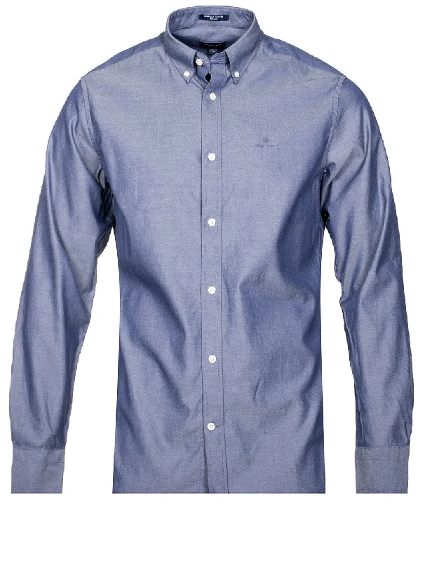 Regular Fit Pinpoint Oxford Shirt Persian Blue