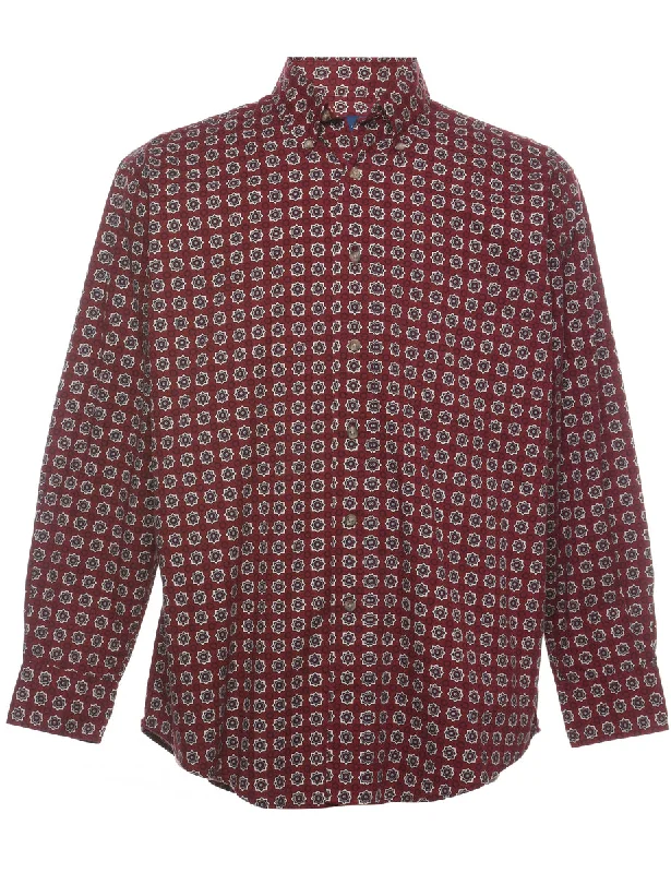 1990s Maroon Shirt - M