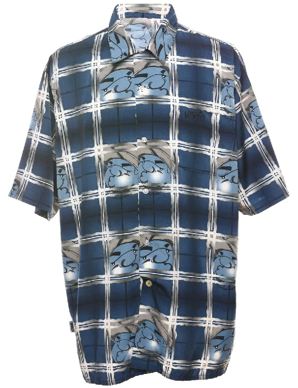 Y2K Novelty Print Shirt - M