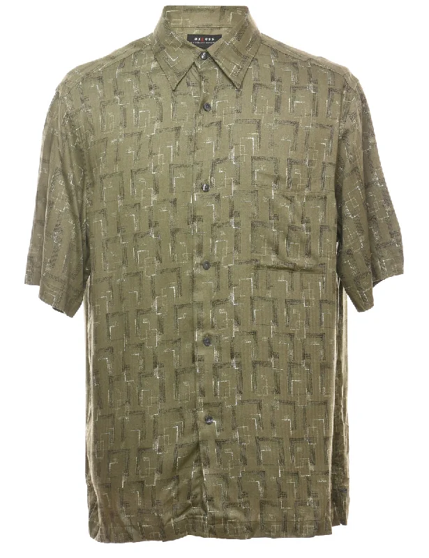 1990s Olive Green Shirt - L