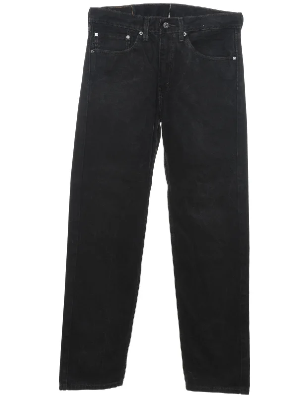 Black Levi's Straight-Fit 505 Jeans - W34 L34