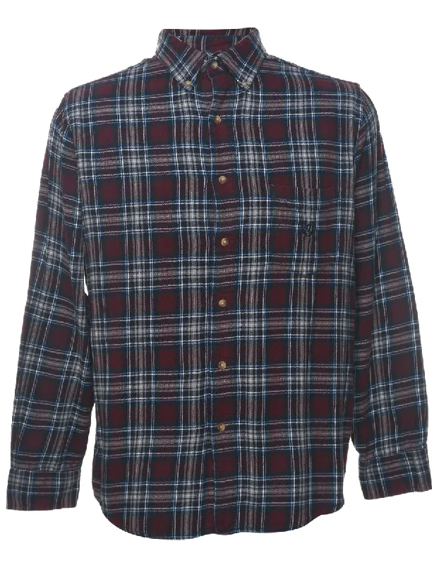 Chaps Checked Multi-Colour Shirt - M