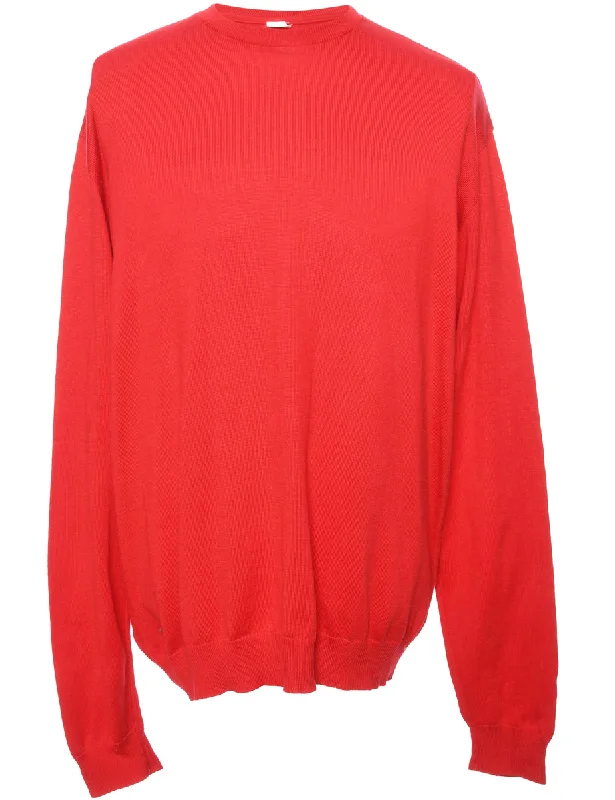 Fine Knit Jumper - L