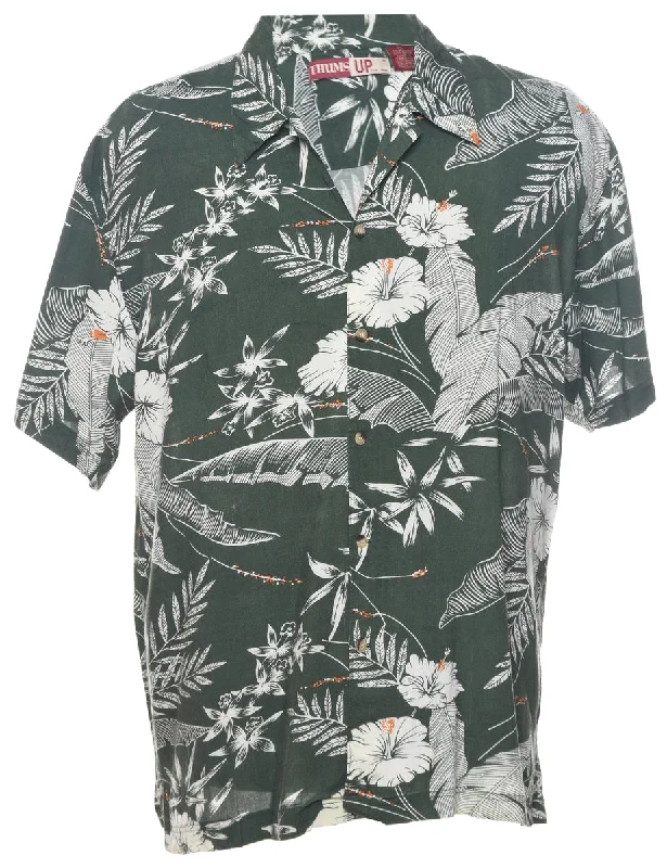 Floral Hawaiian Shirt - M