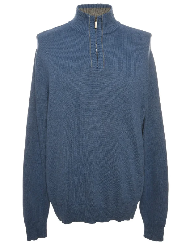 Quarter Zip Jumper - L