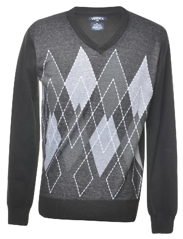 Argyle Jumper - M