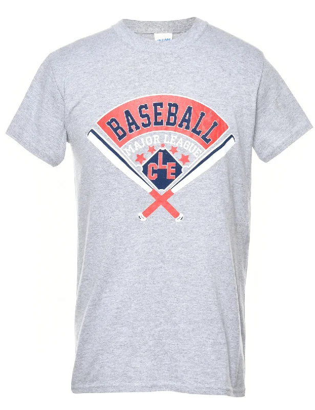 Baseball Printed T-shirt - S