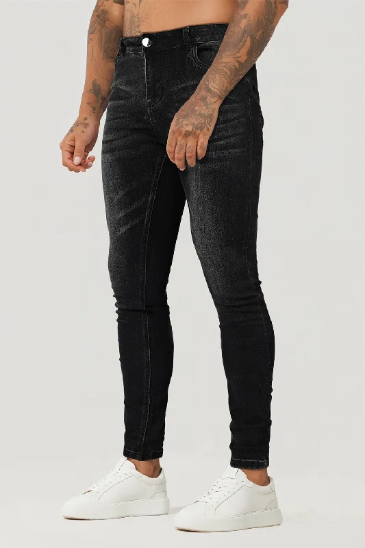 Men Stretch Skinny Jean - Black