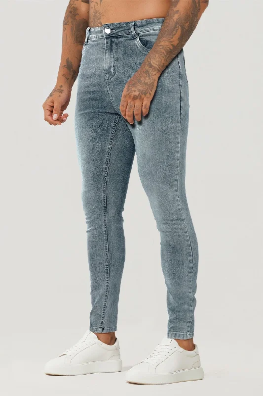 Men Stretch Skinny Jean - Light Blue