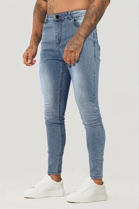 Men's Light Wash Skinny Jean - Blue