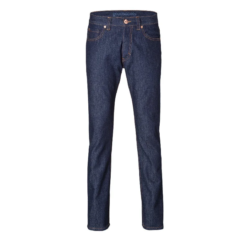 Mens Straight Jeans - Raw One Wash