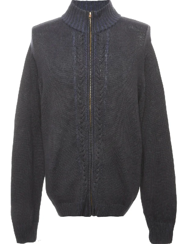 Navy Geoffrey Beene Cardigan - M