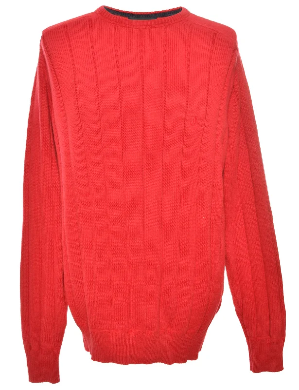 Red Nautica Striped Jumper - XL