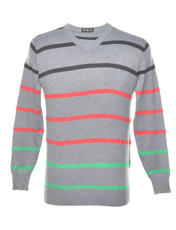 Striped Jumper - L