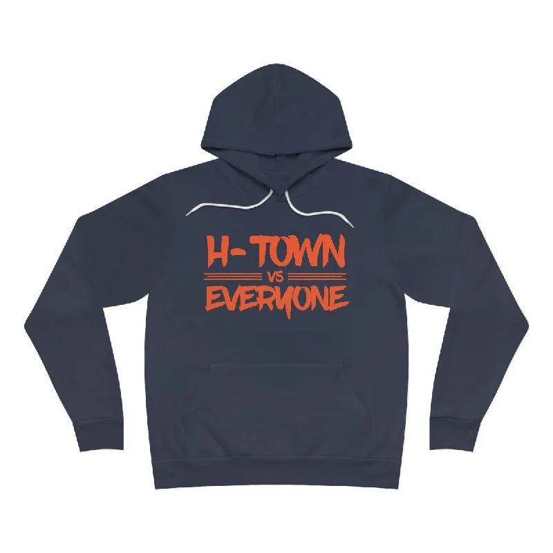 H-Town vs Everyone (Orange Design) Unisex Sponge Fleece Premium Pullover Hoodie