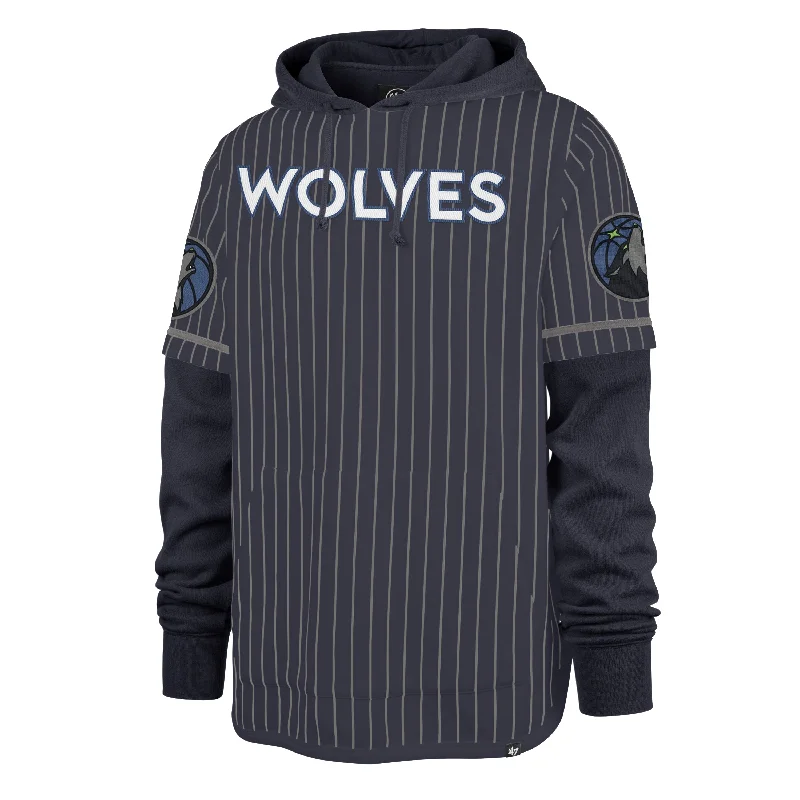 MINNESOTA TIMBERWOLVES PINSTRIPE '47 SHORTSTOP PULLOVER HOOD