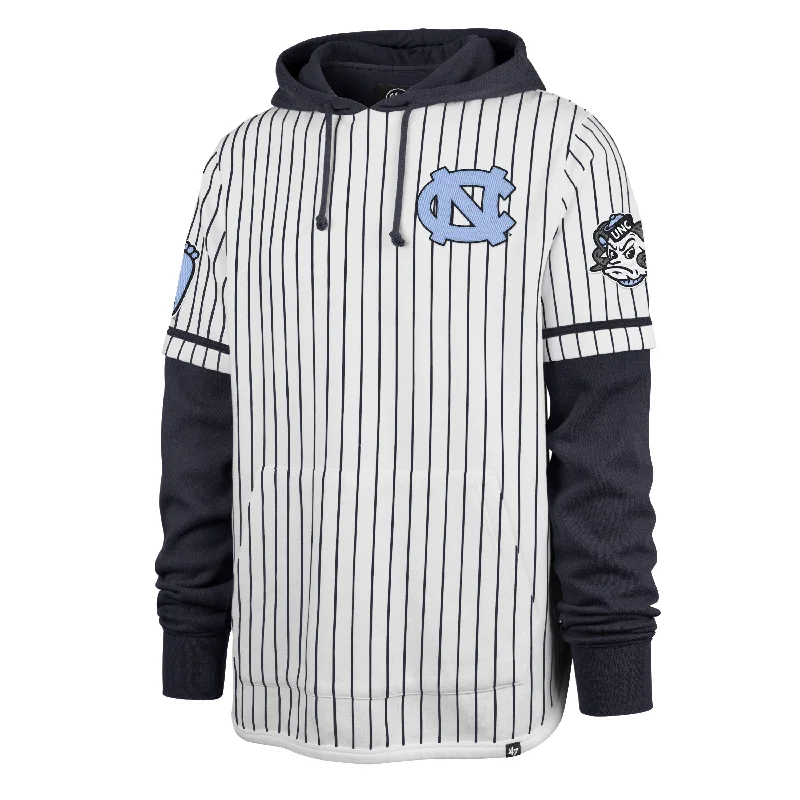 NORTH CAROLINA TAR HEELS UNC PINSTRIPE '47 SHORTSTOP PULLOVER HOOD