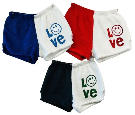 Love Star Eyes Smiley Pajama Shorts (girls)