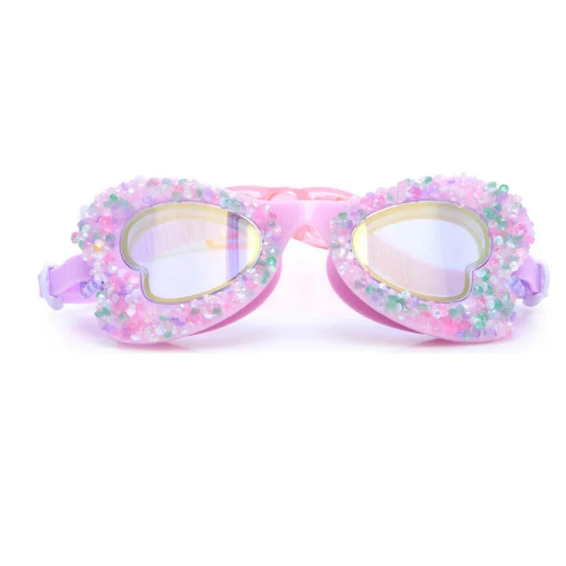 Fly Like the Wind Mauve Monarch Butterfly Swim Goggles